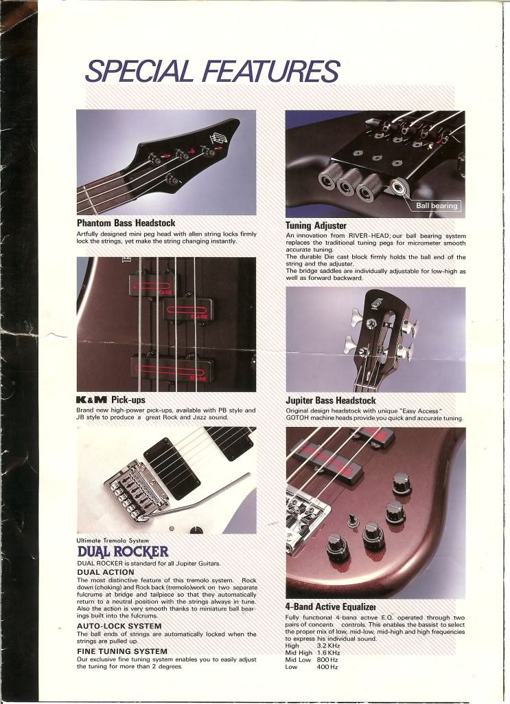 Riverhead guitar and bass features from mid 1980s catalogue