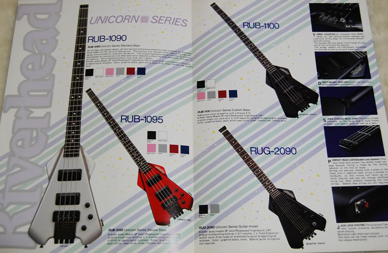 Riverhead Unicorn models from mid 1980s catalogue