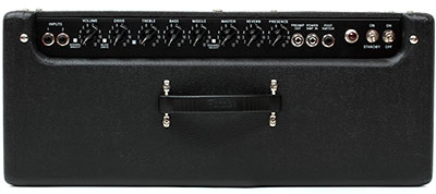 top view showing control panel