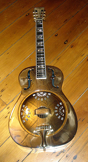 front of guitar