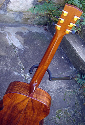 back of guitar