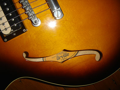 closeup of soundhole